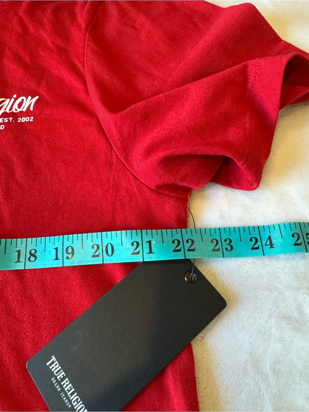 True Religion Red Short-Sleeve Graphic Logo Tee